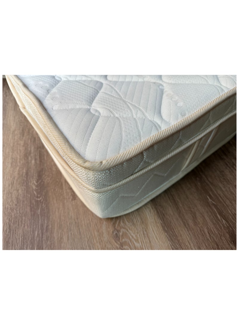 Handpicked Furniture Medium Firm PU Foam & Medicated Foam bottom Mattress with Soft Knitted & Terrycot Fabric, Low Sinking Feel, Reversable Mattress with one side mid firm, one side firm side, 15cm thickness - Image 1