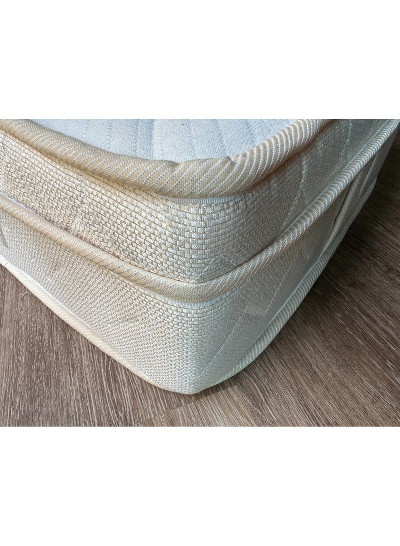 Handpicked Furniture Medium Firm PU Foam & Medicated Foam bottom Mattress with Soft Knitted & Terrycot Fabric, Low Sinking Feel, Reversable Mattress with one side mid firm, one side firm side, 15cm thickness - Image 2