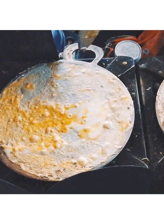 راج طاوة عربية من الألومنيوم فضية 30 سم - Image 2