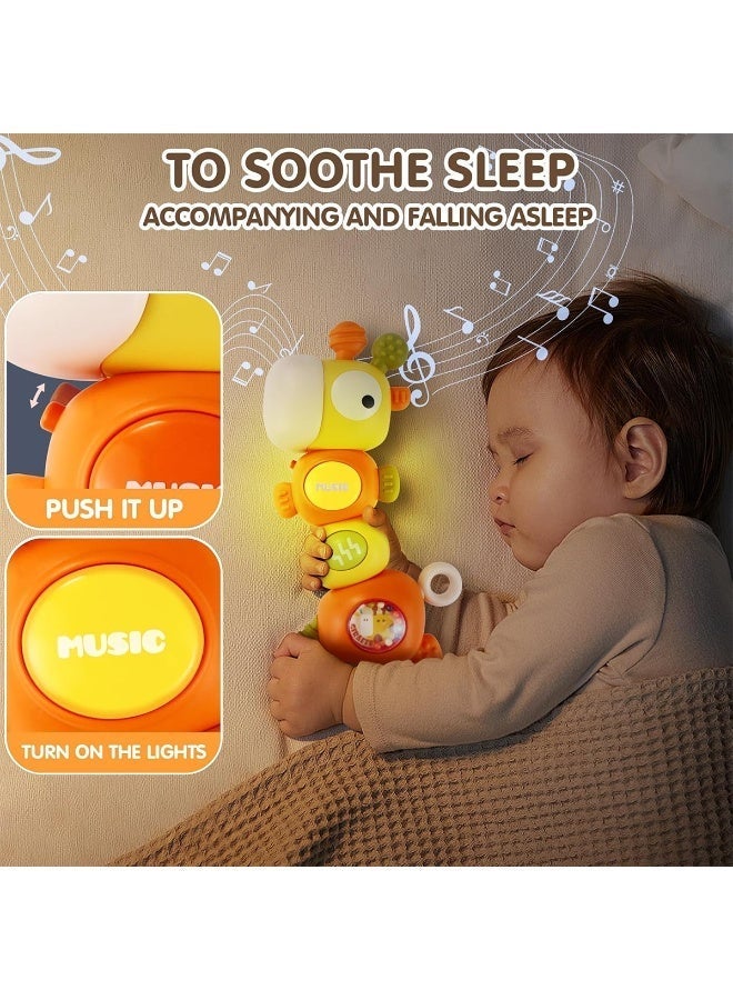 Twisoo  Baby Teething & Sensory Toys – Montessori Infant Rattle & Chewable Teether Set for Newborns 0-3-6-9-12 Months – Safe BPA-Free Toys for Boys & Girls, Gift for Babies (Orange  ) - Image 2