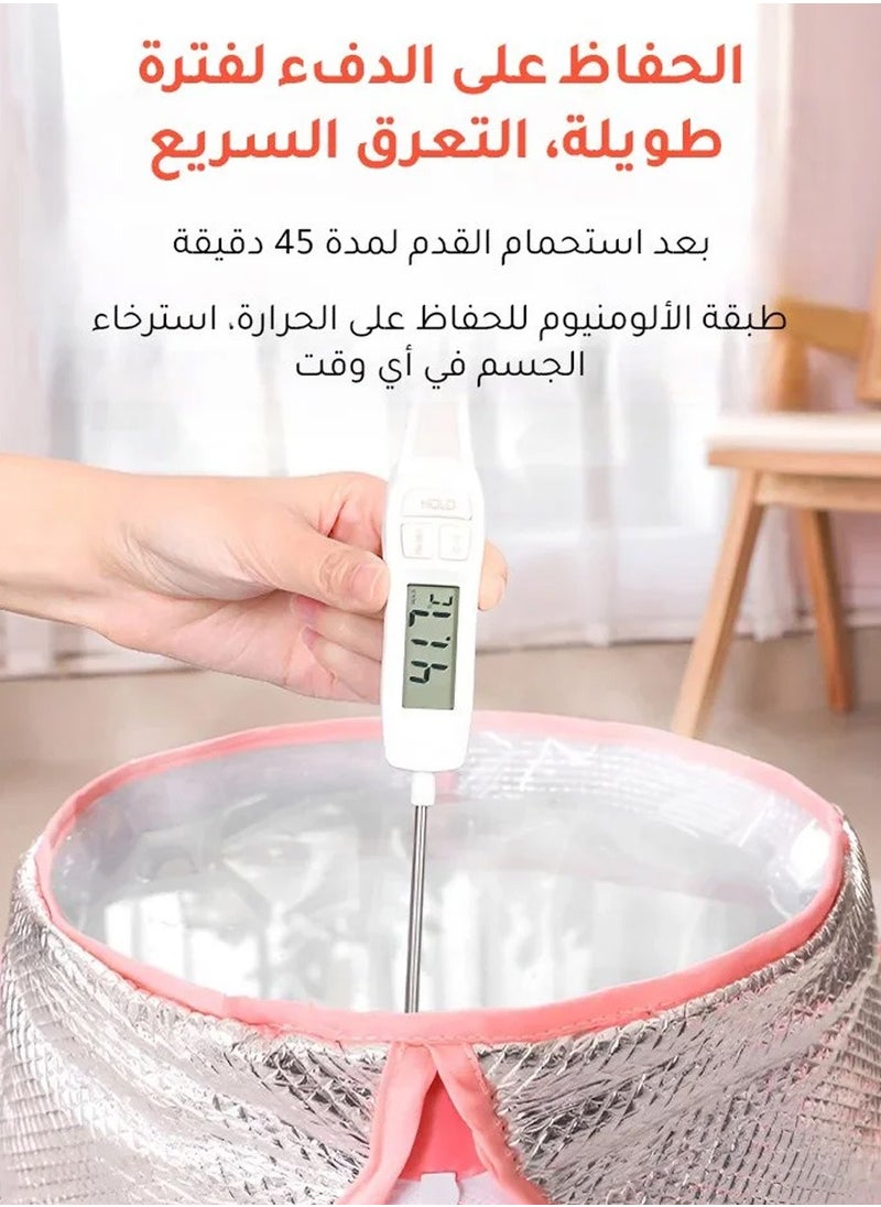 Generic - Collapsible foot spa bucket for deep knee-high soaking at home with heating and temperature control features - Image 1
