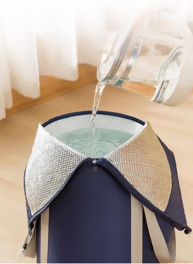 Generic - Collapsible foot spa bucket for deep knee-high soaking at home with heating and temperature control features - Image 1