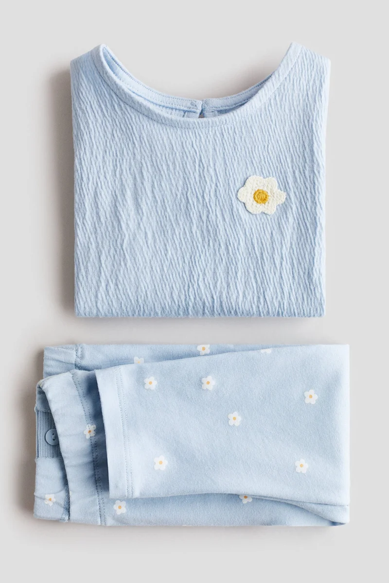 اتش اند ام طقم من بلوزة ولغينغز