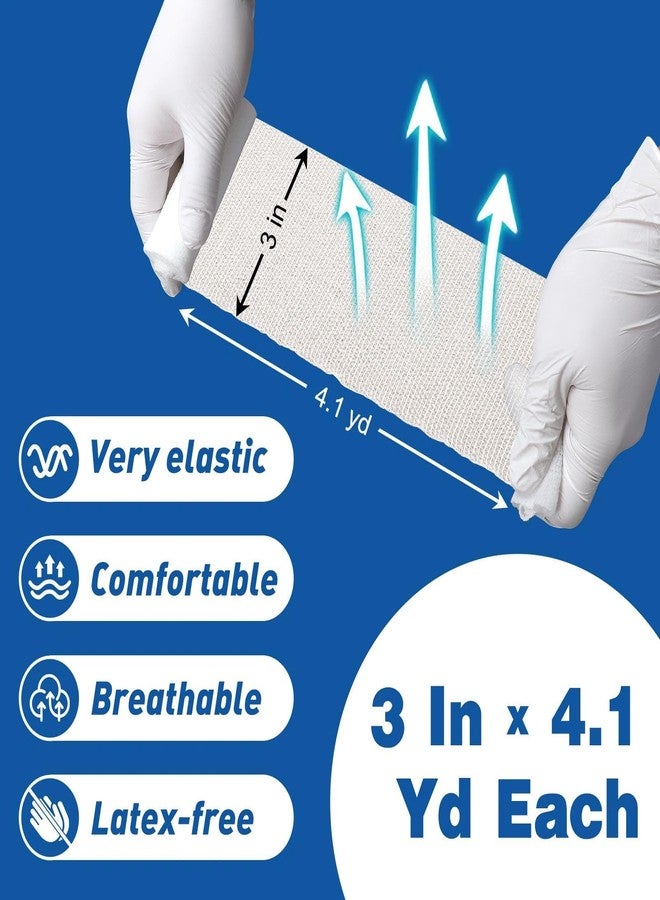 AZEN 200 Pack Gauze Rolls Bandages, 3 in x 4.1 Yards, First Aid Supplies & Premium Medical Supplies, Bandage Wrap Vet Wrap - Image 3