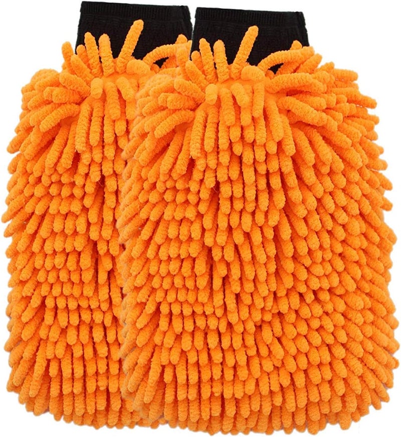 SCRUBIT Microfiber Car Wash Mitt - 2 Pack - Image 1