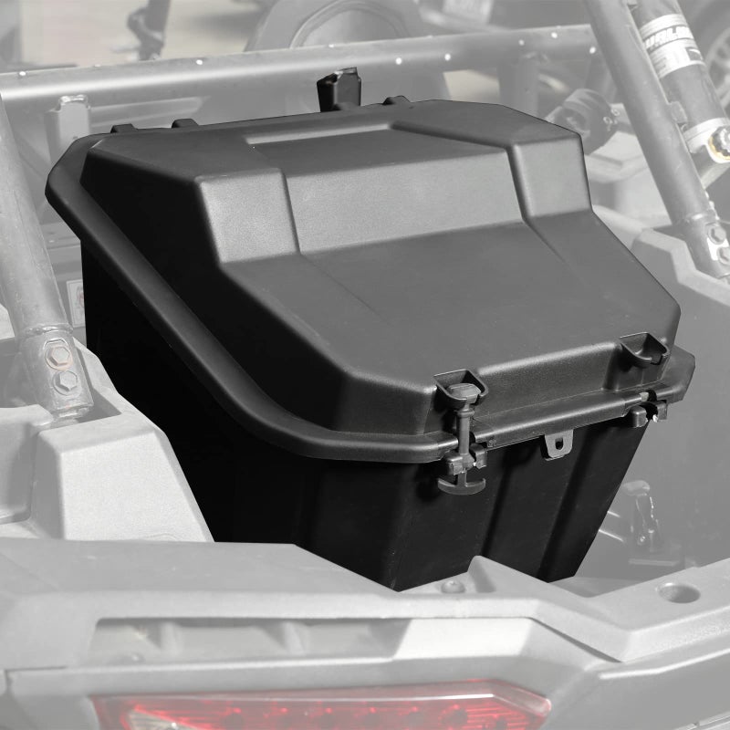 A & UTV PRO 69 QT Waterproof Rear Storage Cargo Box for Polaris RZR 900/XP 1000/XP 4 1000, Black