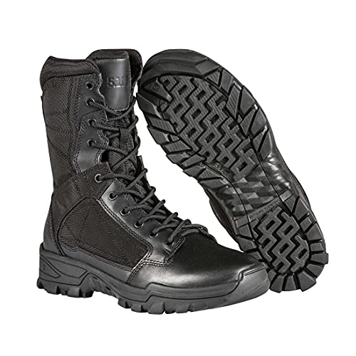 5.11 Men's Fast-Tac 8" Military and Tactical Boot, Black, 12 Wide US - Image 1