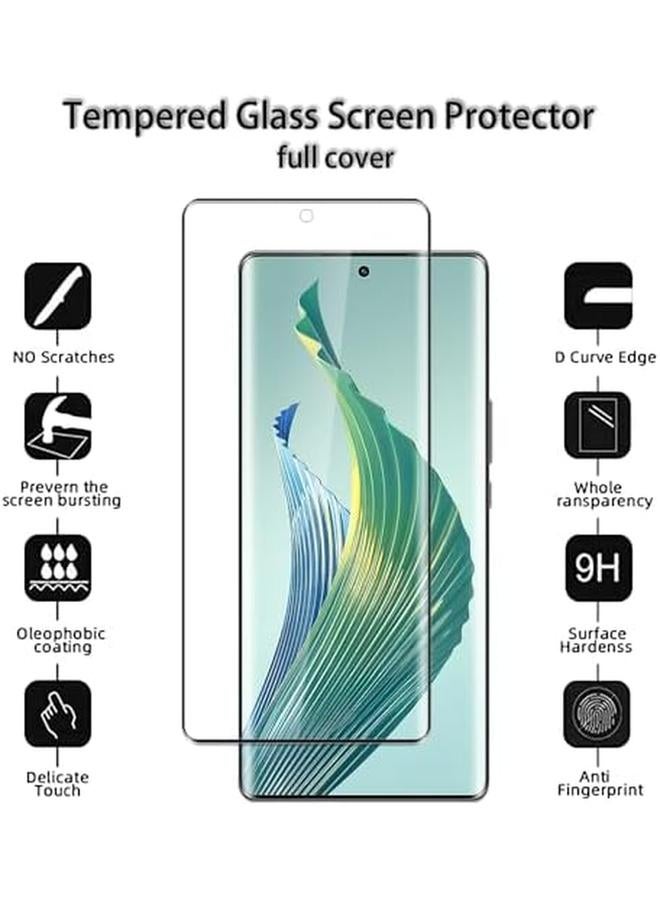 إيروريكس عبوة من 2 واقي شاشة لهاتف Honor X9A Honor Magic5 Lite 5G، زجاج مقوى بصلابة 9H، واقي عدسة كاميرا 2 ×، مضاد للخدش، خالٍ من الفقاعات، متوافق مع Honor X9A Honor Magic5 Lite 5G - Image 2