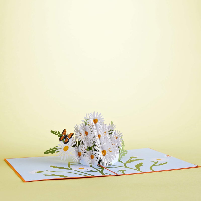Lovepop Cards - Daisies with Monarch Butterfly, 3D Butterfly Birthday Card, Thank You Card, Blank Envelope Included - Image 5