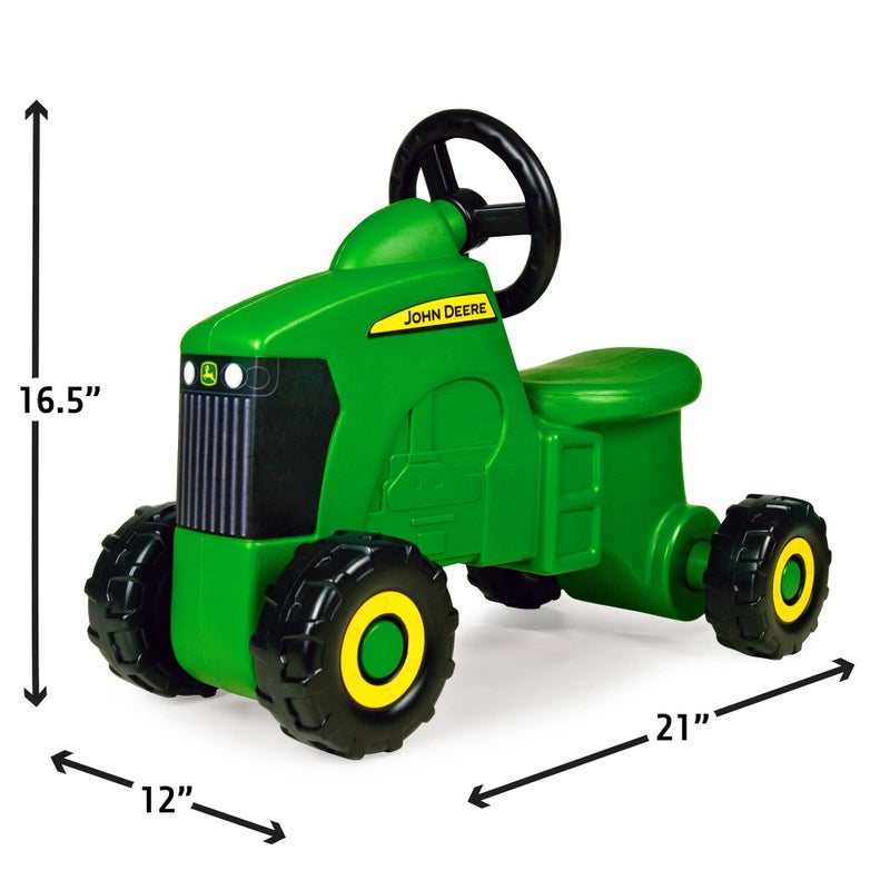 TOMY John Deere Ride On Toys Sit 'N Scoot Activity Tractor for Kids Ages 18 Months and Up, Green - Image 4
