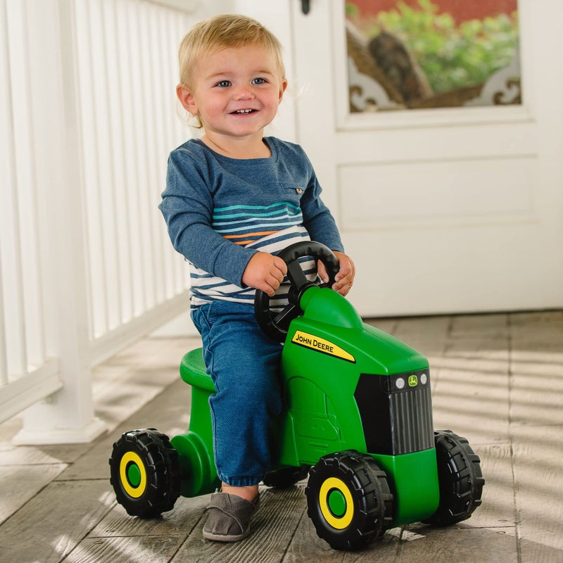 TOMY John Deere Ride On Toys Sit 'N Scoot Activity Tractor for Kids Ages 18 Months and Up, Green - Image 5