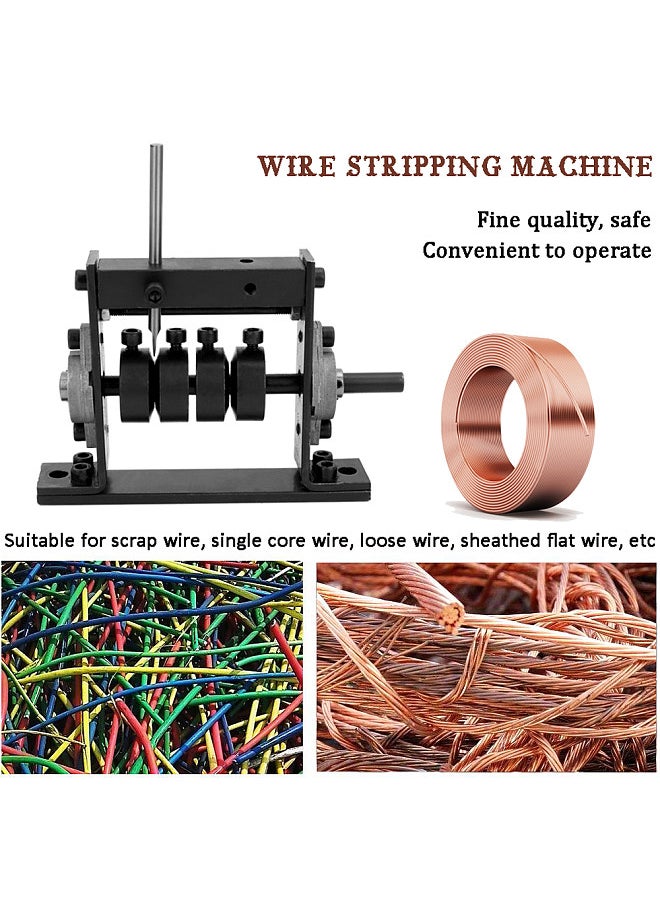 Generic - Manual Portable Wire Stripping Machine Scrap Cable Peeling Machines Stripper for 1-30mm Hand Tool Can Connect Hand Drill - Image 1