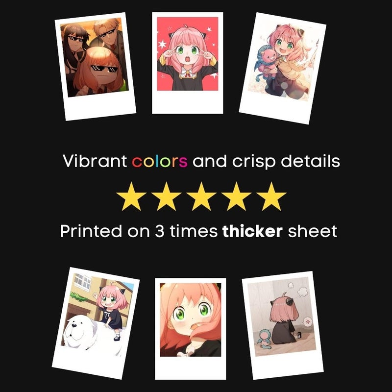 Funk You Store Spy x Family Cards Posters Kit (Set of 15) | Anime Spy x Family Mini Posters Collage Kit Size (8 x 6 cm) Poster for Phone Accessories, Bedroom, Office, Living room, Dorm room - Image 4