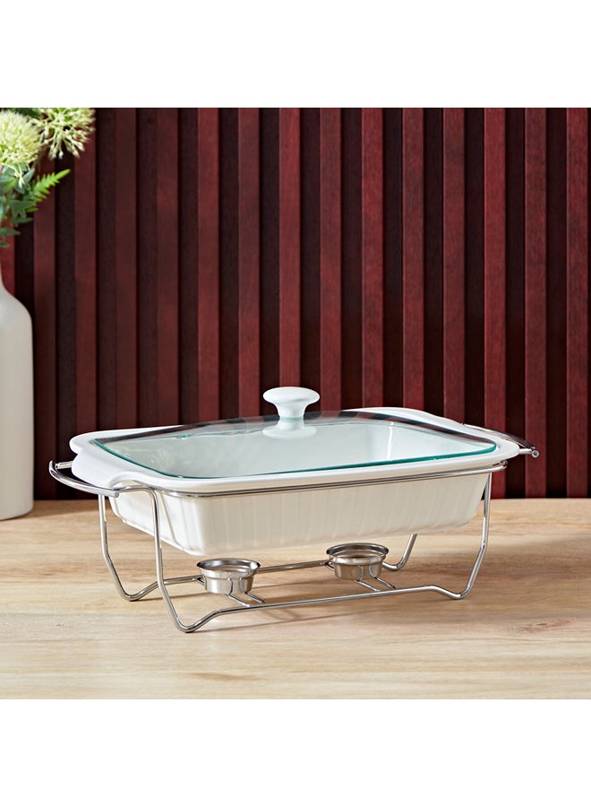 هوم بوكس سوبريم طقم سخان طعام مستطيل الشكل مكون من قطعتين أبيض 42.2 x 12 x 22.2 سم - Image 2