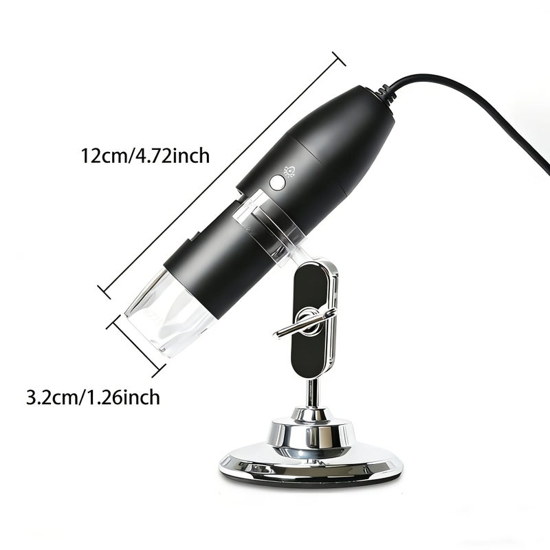 YJ70087 X4D Black 50-1000X Zoom Digital Microscope HD Portable USB Microscope with Photo Capture - Image 4