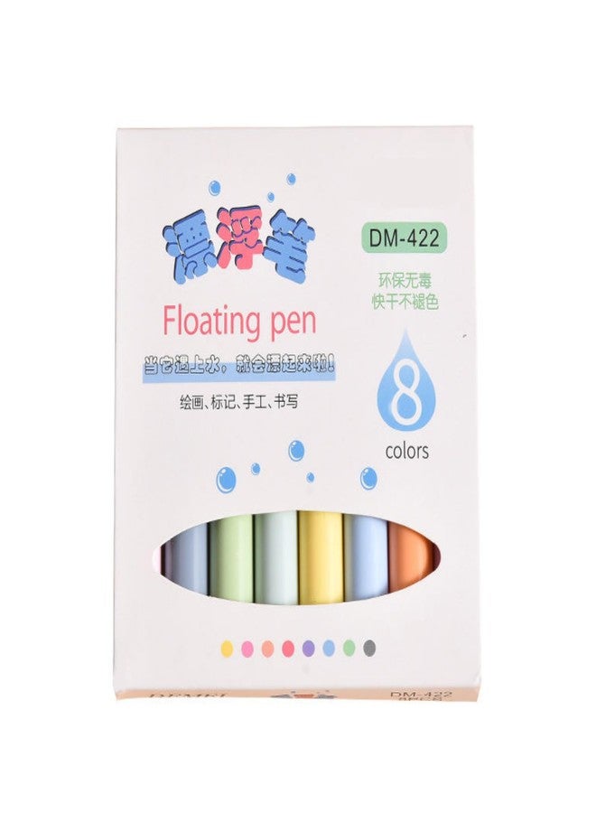JOUET Magic Floating Water Painting Pens, 8 Colours Erasable Markers Set for Kids and Adults, Quick-Drying Whiteboard Markers for Smooth Surfaces - Image 1