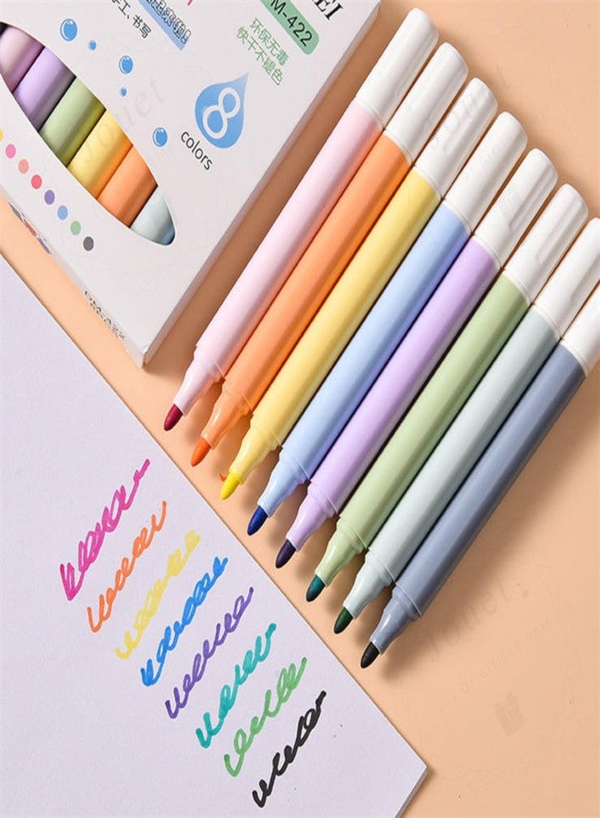 JOUET Magic Floating Water Painting Pens, 8 Colours Erasable Markers Set for Kids and Adults, Quick-Drying Whiteboard Markers for Smooth Surfaces - Image 2