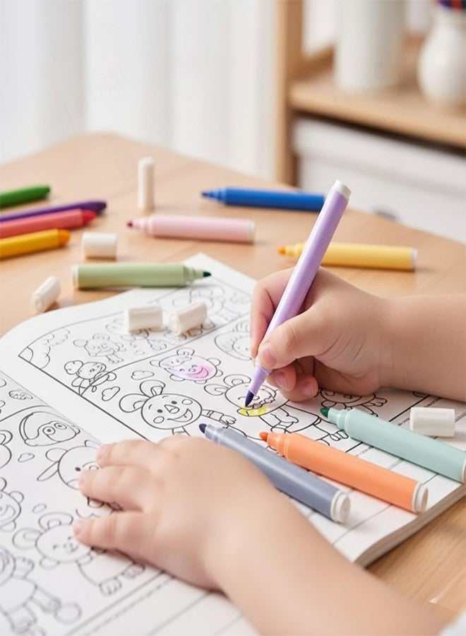 JOUET Magic Floating Water Painting Pens, 8 Colours Erasable Markers Set for Kids and Adults, Quick-Drying Whiteboard Markers for Smooth Surfaces - Image 4