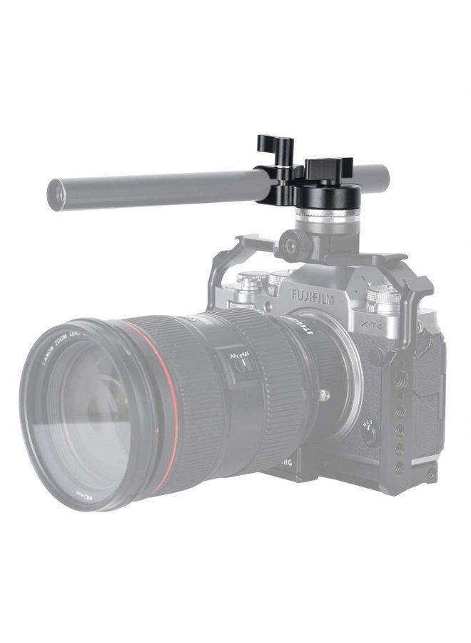 NICEYRIG M6 Thread Rosette Mount to 15mm Single Rod Clamp Compatible with DSLR Camera Rig Railblock Support System - 428 - Image 2