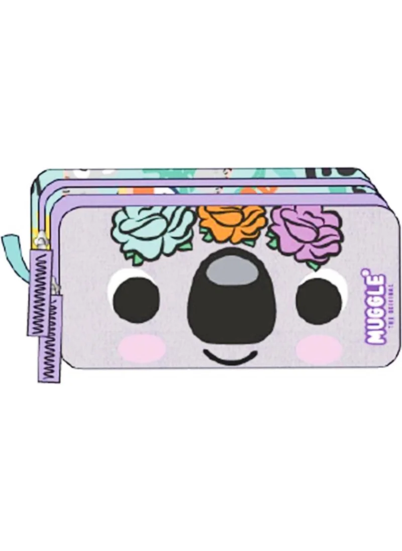 muggle 2 Compartment Koala Pencil Case MU-9104