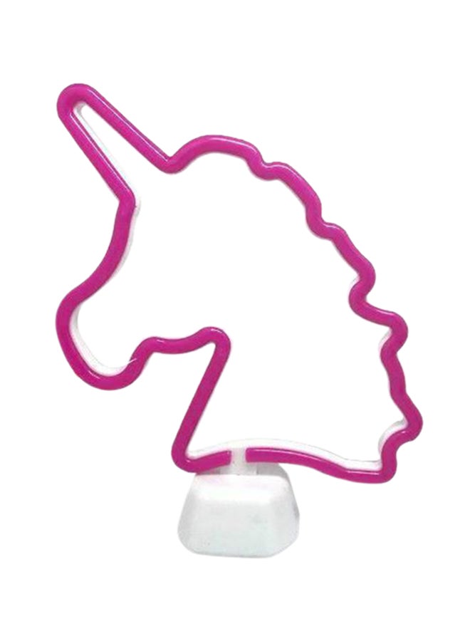 Unicorn Neon Led Light White/Pink 23 x 30cm - Image 1