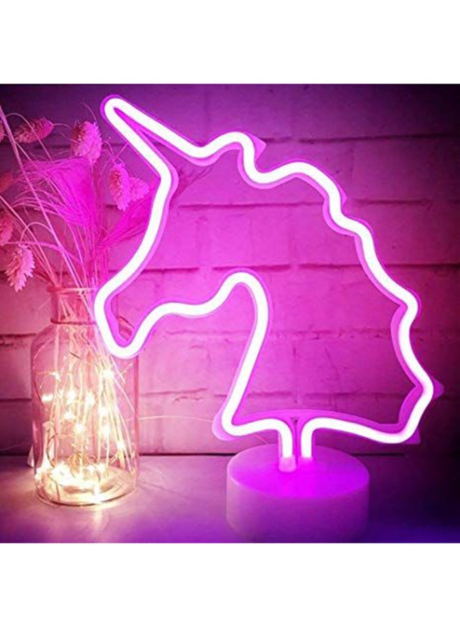 Unicorn Neon Led Light White/Pink 23 x 30cm - Image 4