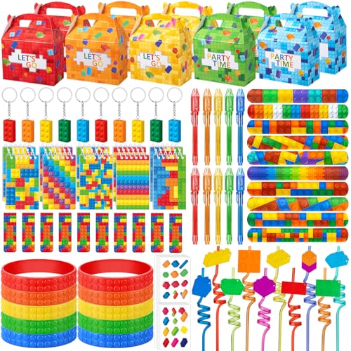 DMIGHT 90PCS Building Block Birthday Party Favors Supplies Birthday decorations Goodie Bag Stuffer Kids Boys Toy Gifts Christmas Carnival Classroom Prize - Image 1