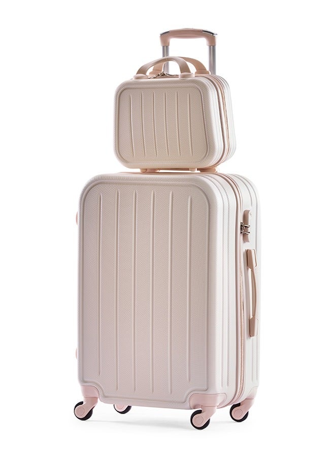 LIMRA Hardside 6 Piece Luggage Trolley Set Beige - Image 2