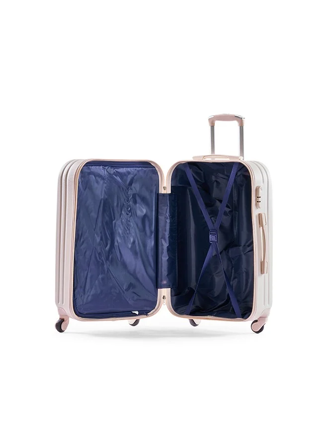 LIMRA Hardside 6 Piece Luggage Trolley Set Beige