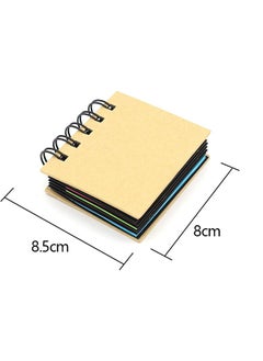 Ant Portable Combination Sticky Notes, Pocket Size Spiral Sticky Note Pad, Spiral Notebook Self-Adhesive Notes (8.5*8cm)  - Image 2