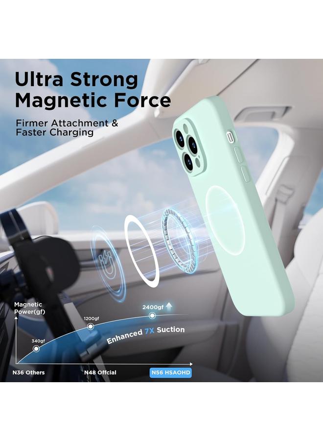 S-TOP Case For iPhone 13 Pro Max Silicone Suction Cup MagSafe Phone Case with Screen Film - Image 3