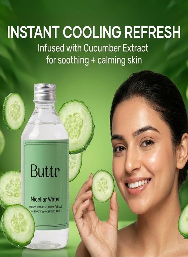 Buttr Aloe Vera Micellar Water - Hydrating Makeup Remover & Gentle Cleanser for All Skin Types - 100ml - Image 4