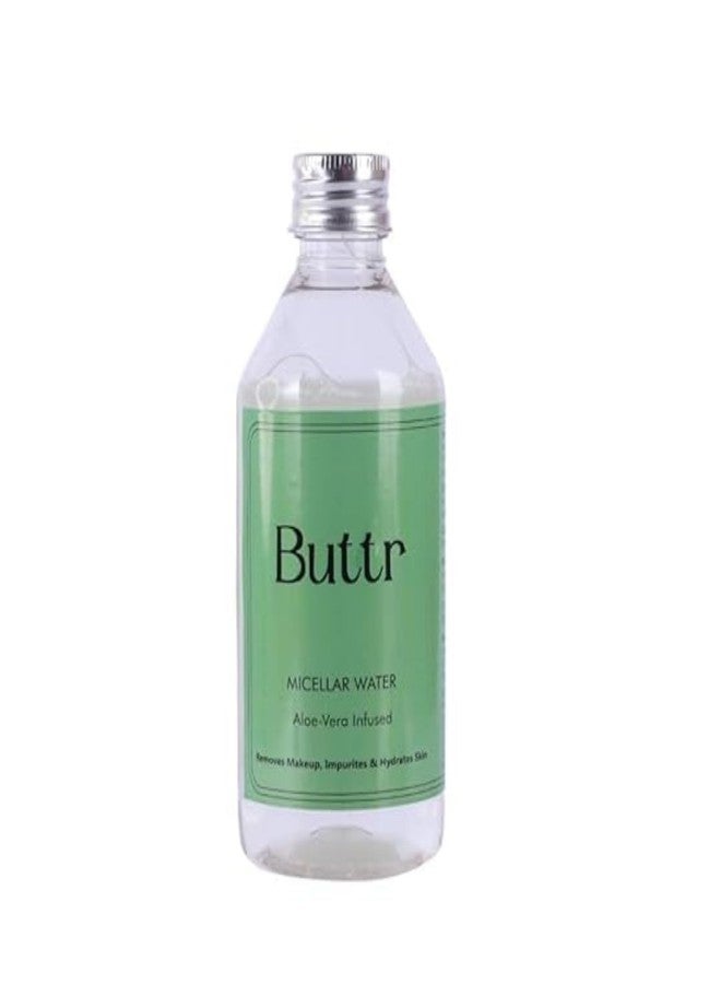 Buttr Aloe Vera Micellar Water - Hydrating Makeup Remover & Gentle Cleanser for All Skin Types - 100ml - Image 1