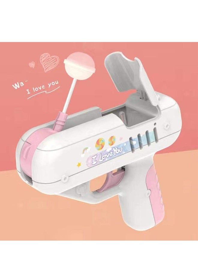 Candy Gun Sugar Lollipop Gun Sweet Toys, Light Toy Lollipop Storage, Childrens Candy Toy Surprise Ideas Gifts for Boys and Girls Novelty Surprise Ideas Gifts for Children - Image 2