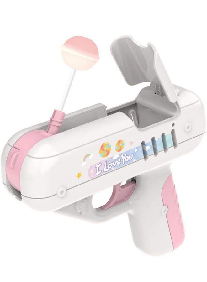 Candy Gun Sugar Lollipop Gun Sweet Toys, Light Toy Lollipop Storage, Childrens Candy Toy Surprise Ideas Gifts for Boys and Girls Novelty Surprise Ideas Gifts for Children - Image 1
