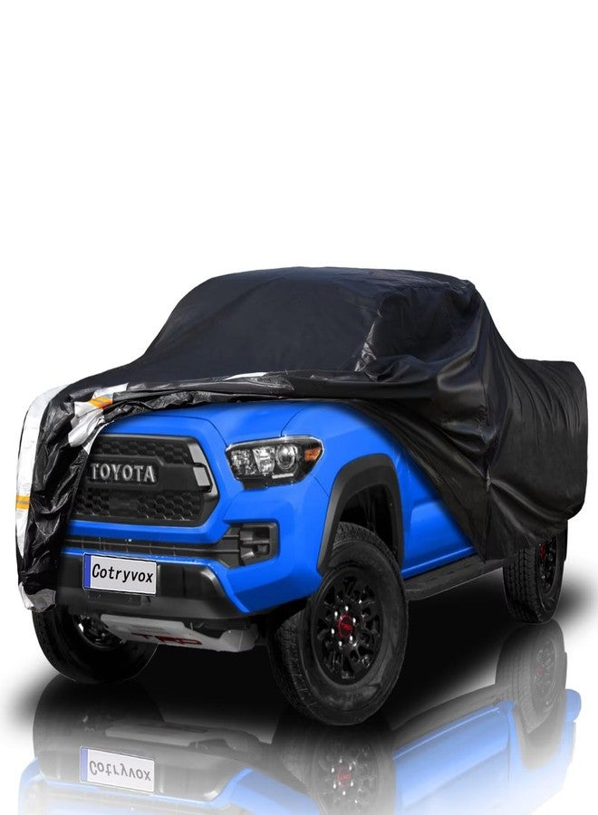 Cotryvox Toyota Tacoma Truck Cover Custom Fit 1995-2026 Xtra/Access/Double Cab SB (5'-6.125') with Door Zipper, 12 Layers Full Exterior Pickup Truck Cover Waterproof All Weather, Wind Dust Sun Protector. - Image 1