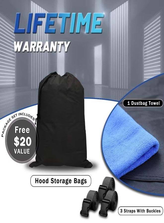 Cotryvox Toyota Tacoma Truck Cover Custom Fit 1995-2026 Xtra/Access/Double Cab SB (5'-6.125') with Door Zipper, 12 Layers Full Exterior Pickup Truck Cover Waterproof All Weather, Wind Dust Sun Protector. - Image 5