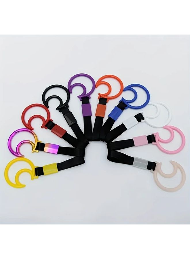 Yellow Anti Static Car Pendant PVC Nylon Drift Traction Strap Safety Warning Ring - Image 3