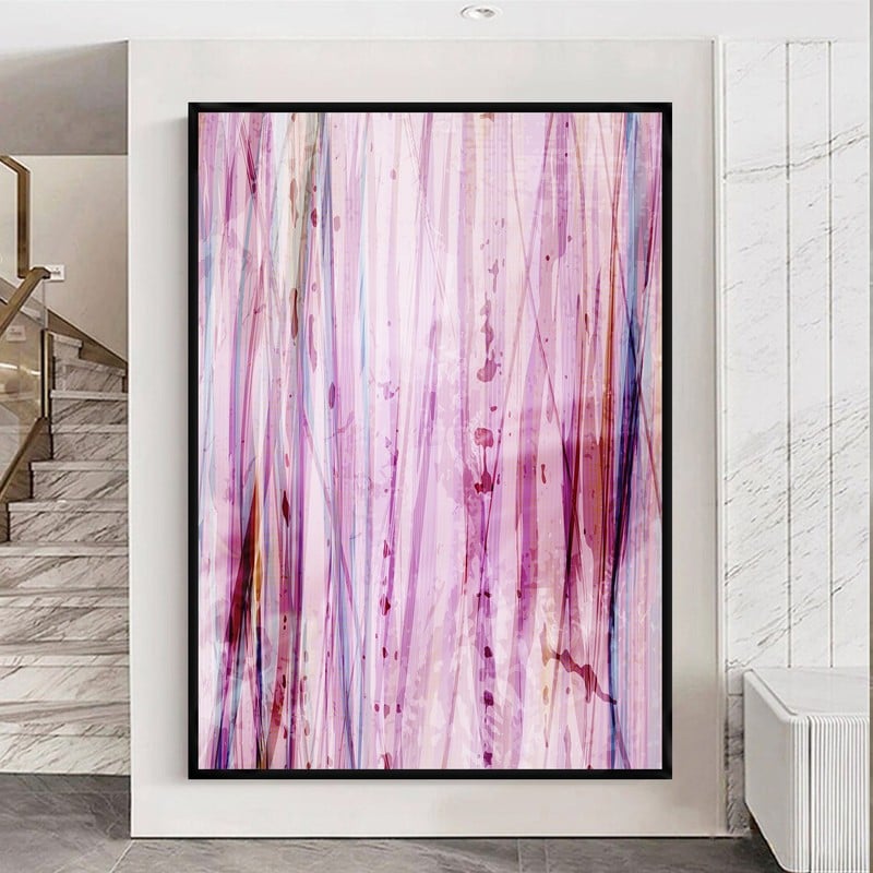 Marktna One abstract canvas print with a hollow frame, measuring (50×70) - Image 2