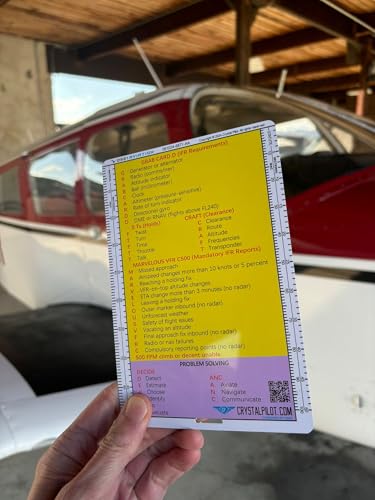 Crystal Pilot IFR-Acronym Placard with Formulas and Sectional/WAC Scale (Medium) and mm/Inch Scale - Image 4