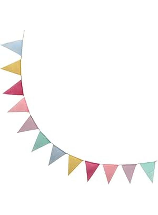 12pcs Colorful Flag Banner Garland for Birthday Wedding Graduation Party Decorations - Image 1