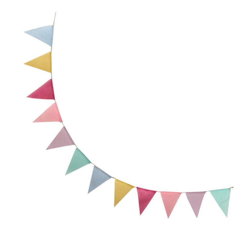 12pcs Colorful Flag Banner Garland for Birthday Wedding Graduation Party Decorations - Image 2