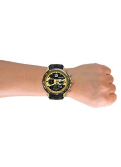 JoeFox Men Wrist Watch Quartz Movement 3ATM Waterproof Multifunctional with Date Design Sporty Casual Business Dress Watch for Men Black  - Image 3