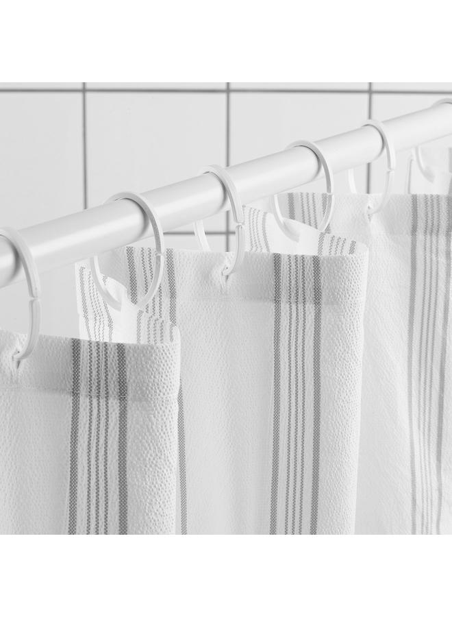 erorex Shower curtain, white/grey, 180x200 cm - Image 3
