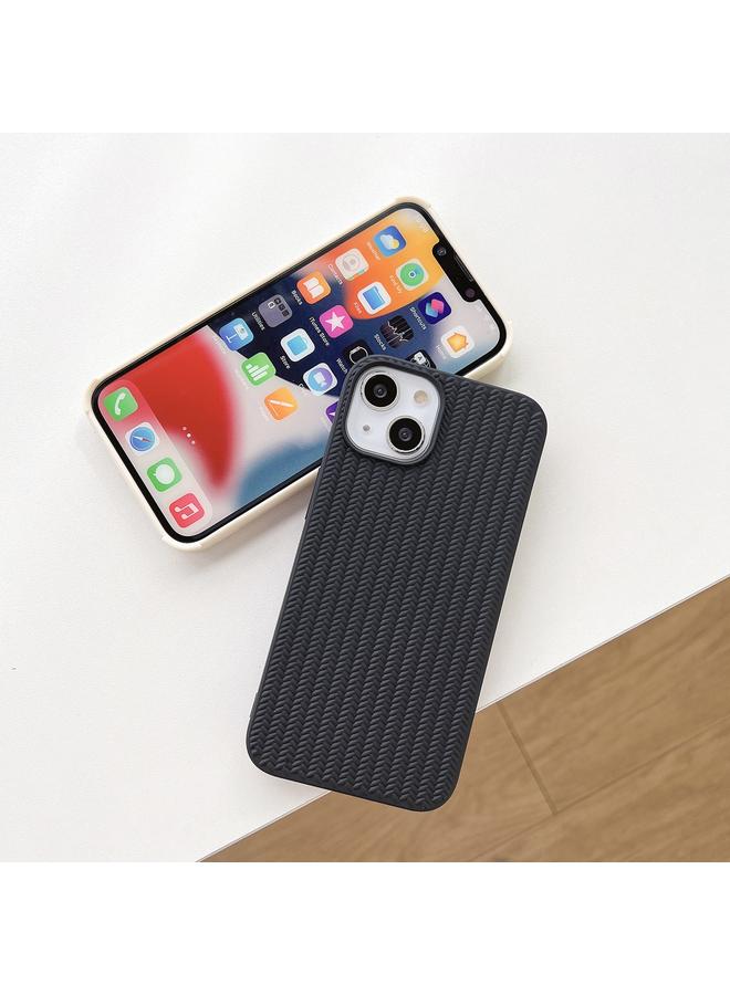 اس-توب جراب لهاتف iPhone 13 مصنوع من مادة TPU الملمس المنسوج - Image 3