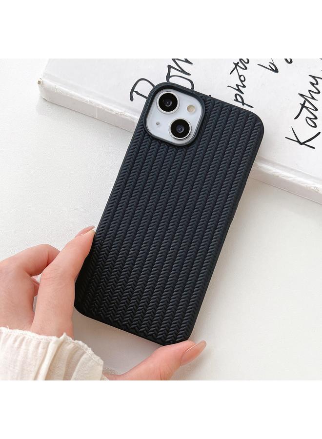 اس-توب جراب لهاتف iPhone 13 مصنوع من مادة TPU الملمس المنسوج - Image 2