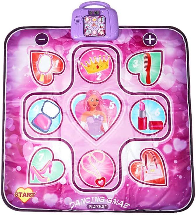 Luckam LED Dance Mat with Adjustable Volume & Built-in Music, Fun Dance Gifts for Girls & Toddlers Ages 3-5, 8-12, Perfect for Family Entertainment - Image 1