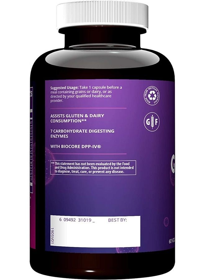 MRM Nutrition Gluten-Aid™ | Digestive enzymes | Gluten + Dairy Digestion | BIOCORE DPP-IV® | Gluten-Free | 60 Servings - Image 1