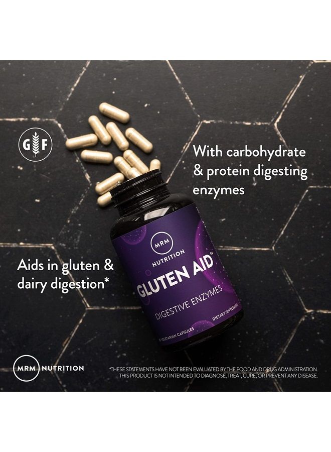 MRM Nutrition Gluten-Aid™ | Digestive enzymes | Gluten + Dairy Digestion | BIOCORE DPP-IV® | Gluten-Free | 60 Servings - Image 2