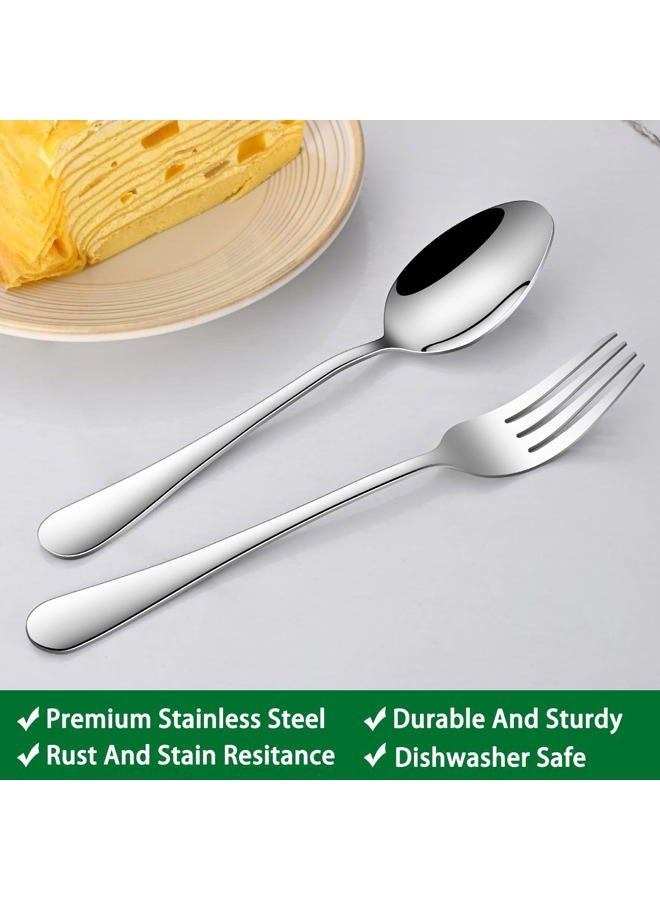 DEHOV 30 Pcs Silverware Sets, Premium Stainless Steel Flatware Sets Service For 6, Mirror Polished Tableware Cutlery Set For Home Kitchen,Restaurant,Hotel Knife Spoon And Forks Sets - Image 3